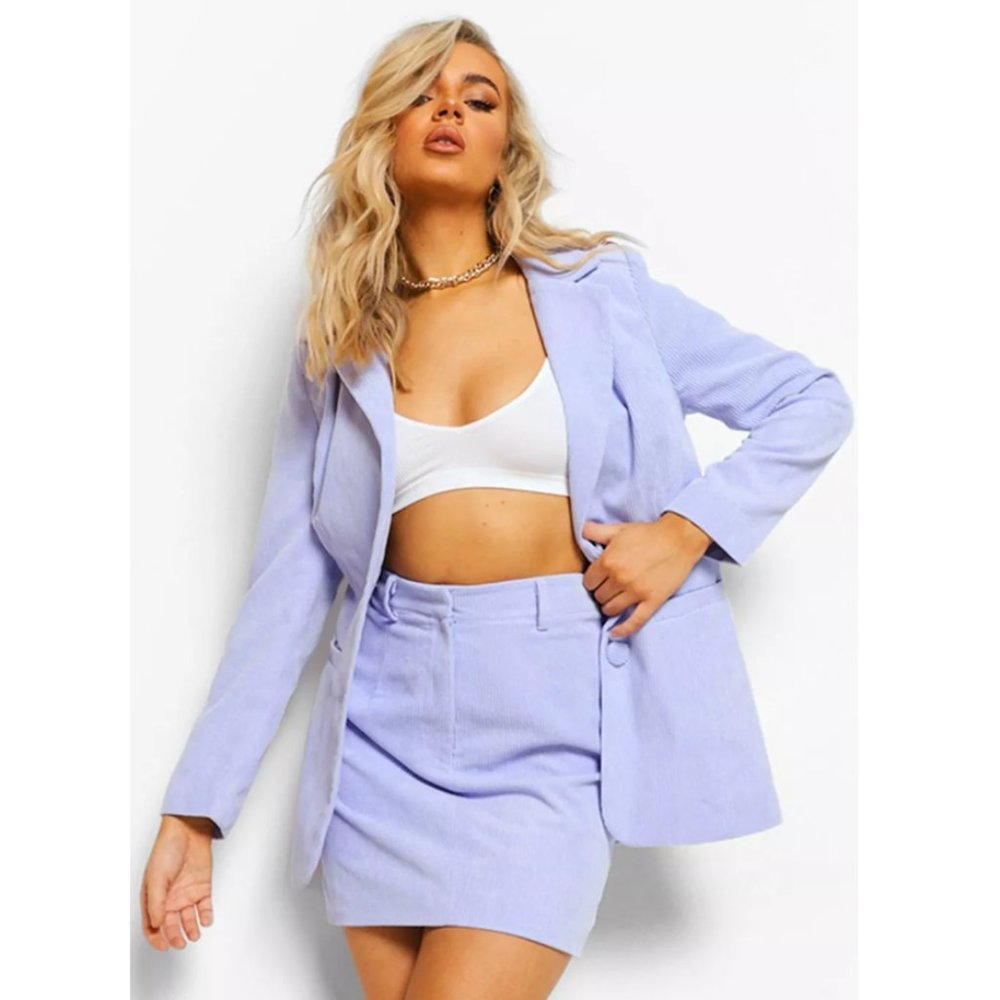 Lavender Corduroy Blazer (Lilac)